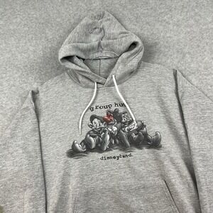 Vintage Walt Disney World Hoodie Adult LGrumpy Dwarf Snow White Pullover y2k